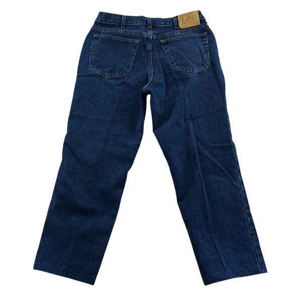 Lee Mens Genuine Jeans 36x30 Blue Denim Classic Straight Leg Relaxed Fit Casual - Picture 2 of 14